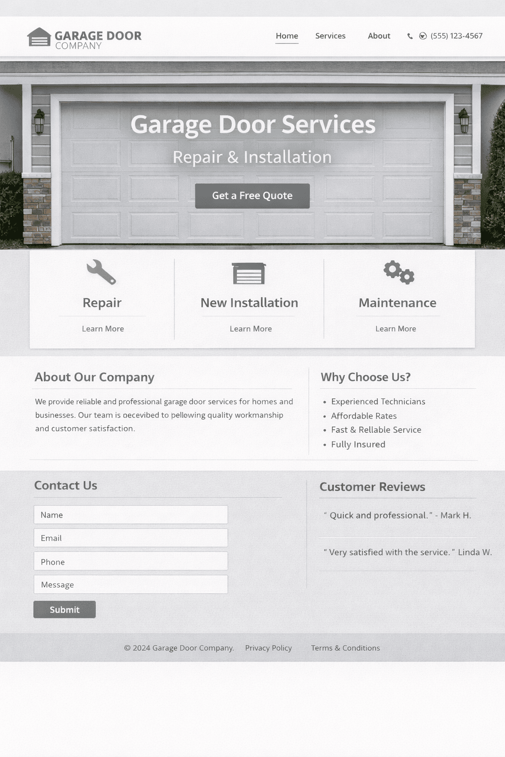 Low Cost Garage Door